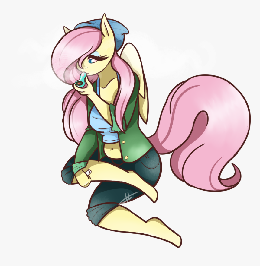 Stoner Fluttershy - Cartoon, HD Png Download
