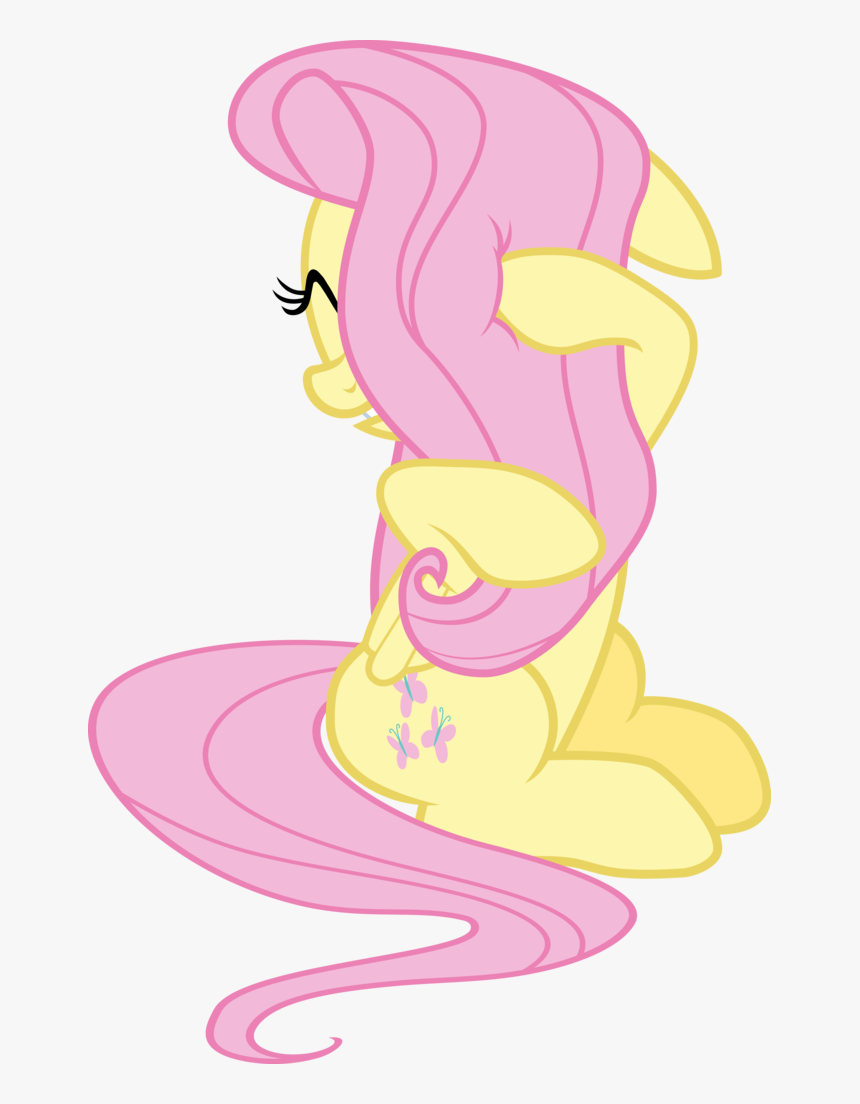 Pilot231, Canon, Face Covered, Female, Fluttershy, - Fluttershy Scared Png, Transparent Png
