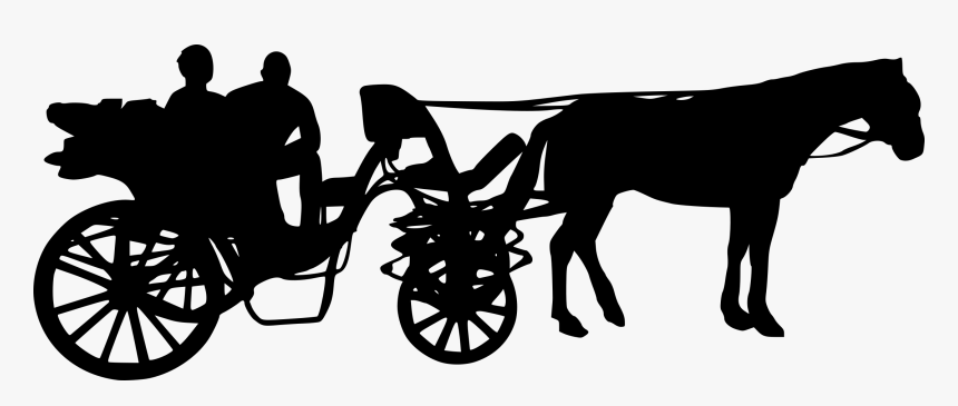 Horse And Buggy Carriage Horse-drawn Vehicle Image - Horse Drawn Carriage Silhouette Png, Transparent Png