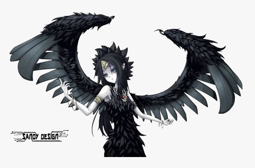 Anime Bloodborne Transprent Png Free Download Eagle - Dark Angel Anime Png, Transparent Png