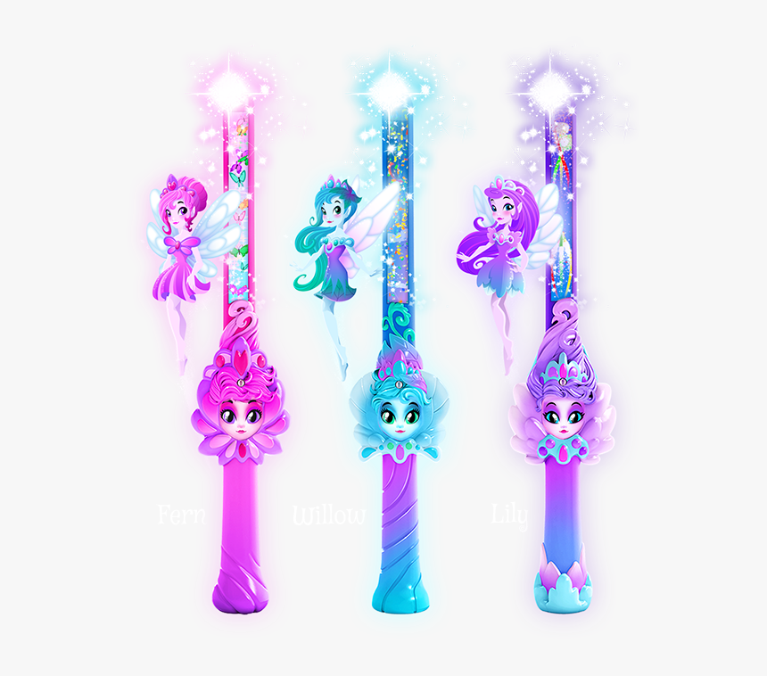 Wizard Wand Logo - Dragons Fairies And Wizards Fairy Wand, HD Png Download