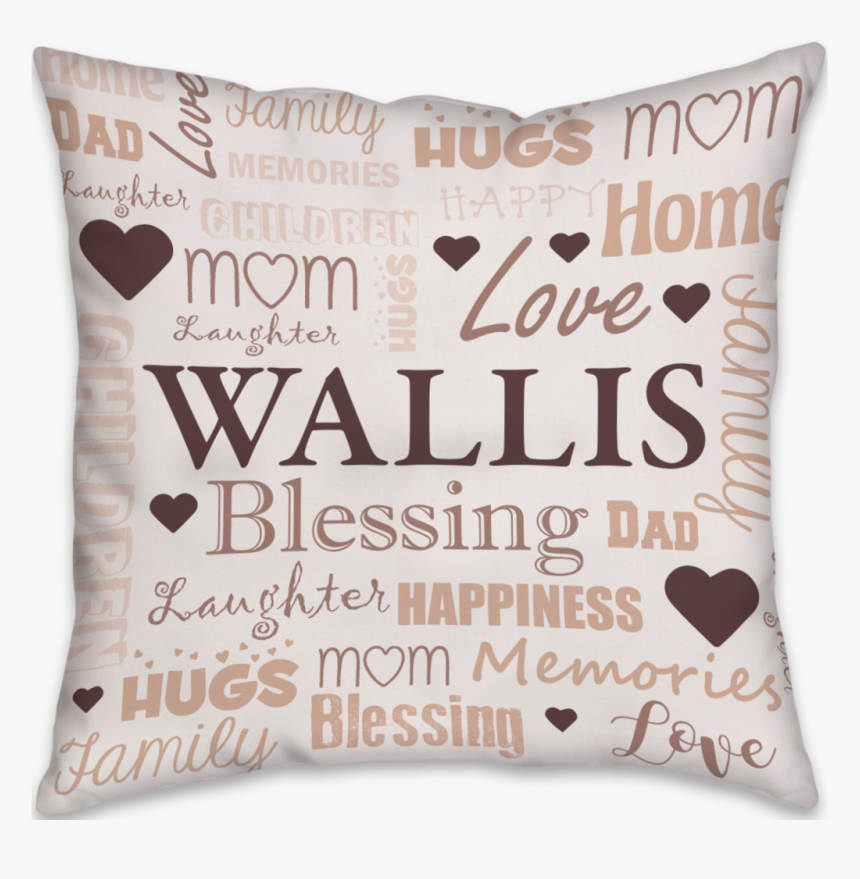 Family Word Art - Cushion, HD Png Download