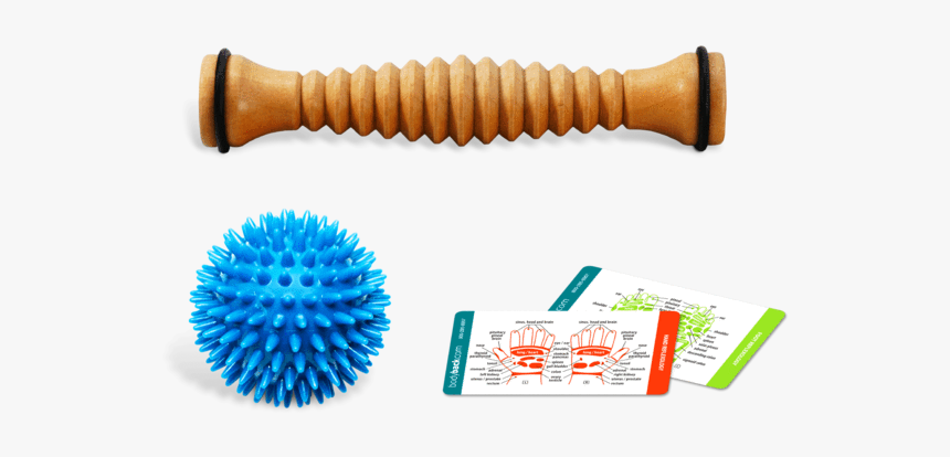 Wooden Foot Roller Bundle With Porcupine Massage Ball - Plantar Fasciitis, HD Png Download