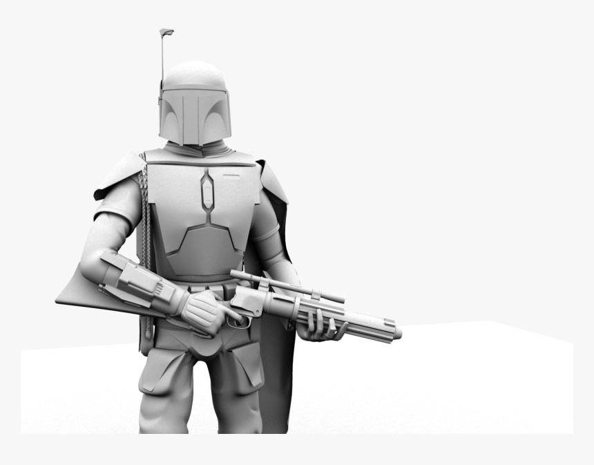 Transparent Boba Fett Head Png - Assault Rifle, Png Download