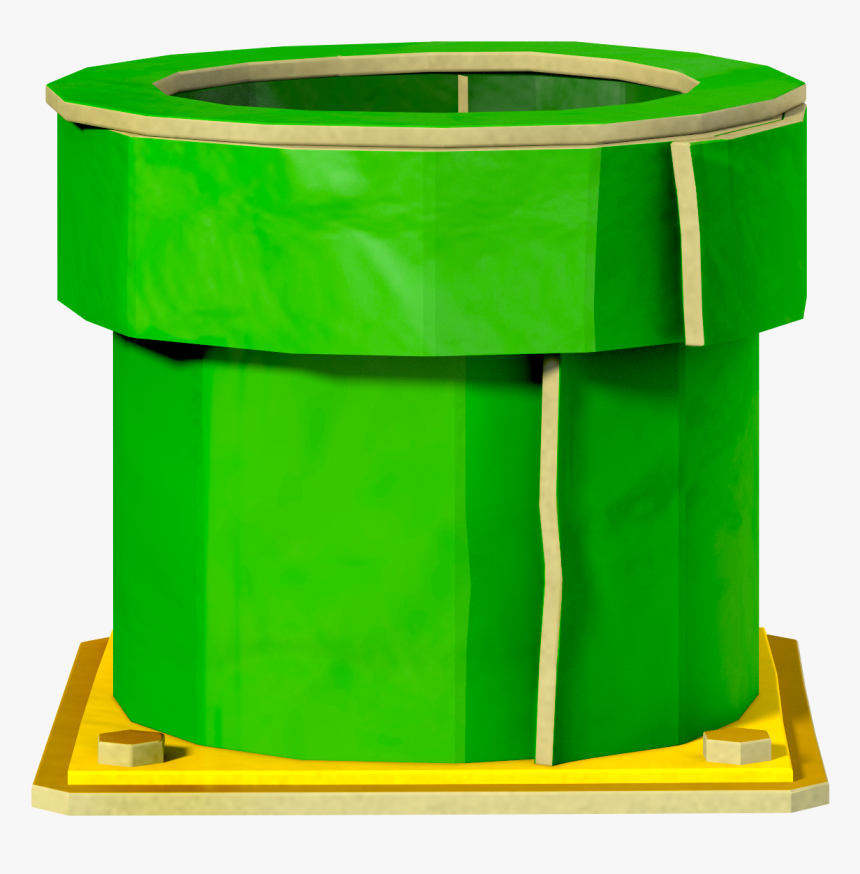 Warp Pipe Png Graphic Library Download - Paper Mario Color Splash Pipe, Transparent Png