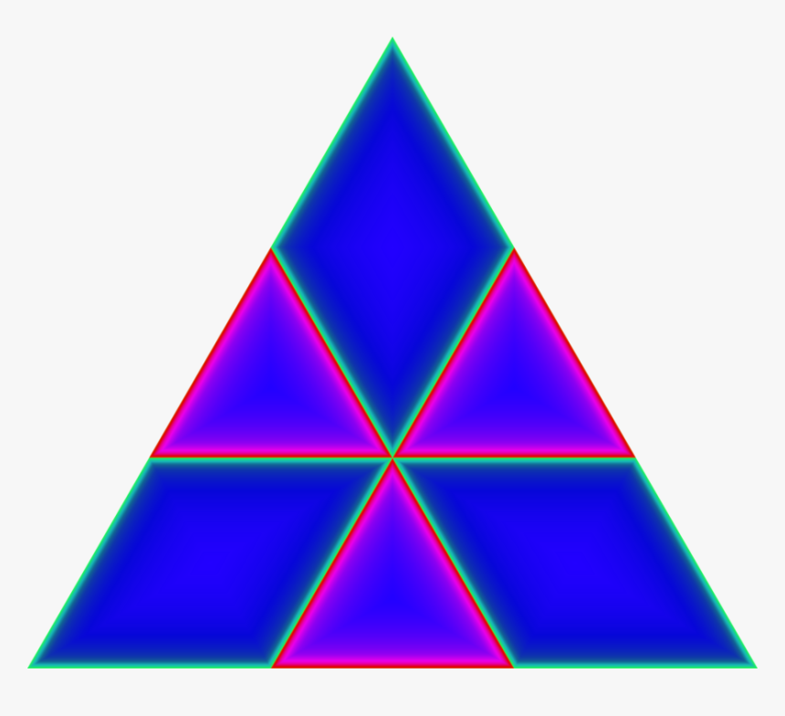 Triangle,symmetry,green - Triangle, HD Png Download