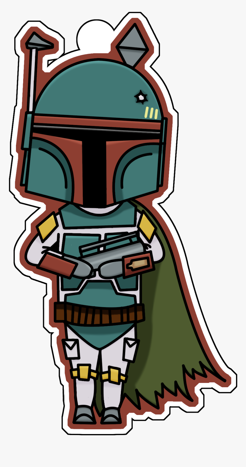 Chibiboba Original - Boba Fett Png, Transparent Png