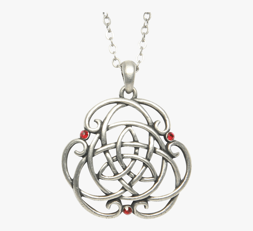 Knotted Triquetra Celtic Necklace - Locket, HD Png Download