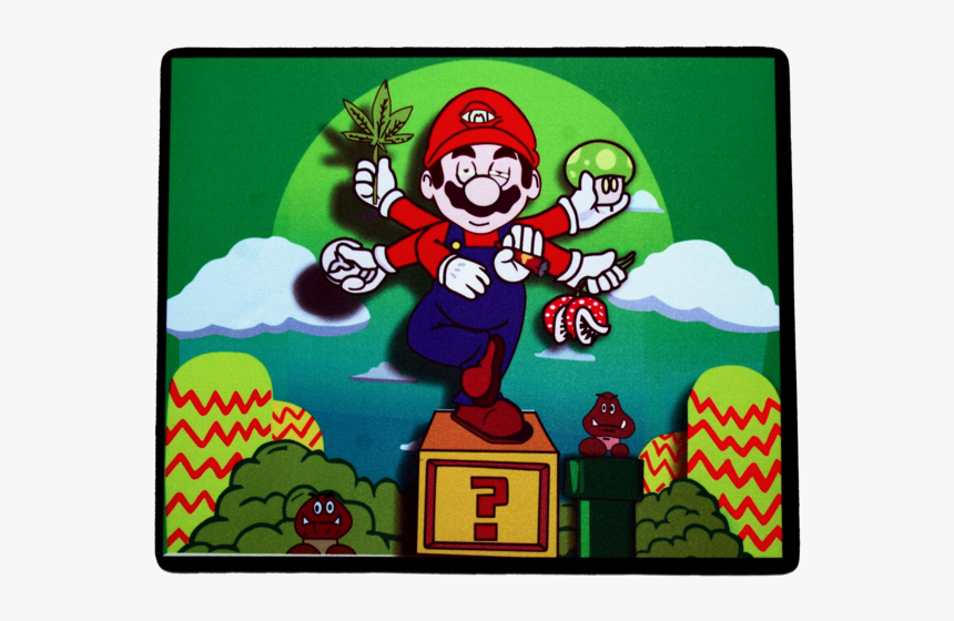G - O - D Mario - Cartoon, HD Png Download