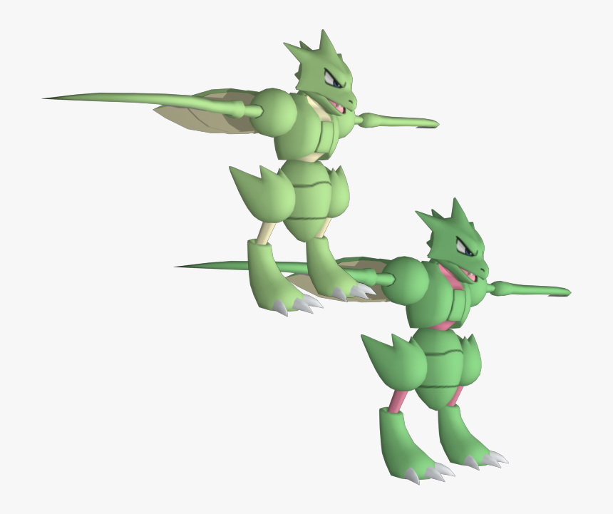 Download Zip Archive - Pokemon Scyther The Model, HD Png Download