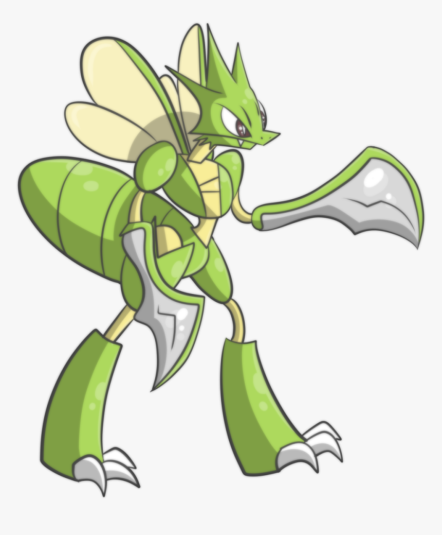 Scyther , Png Download - Cartoon, Transparent Png