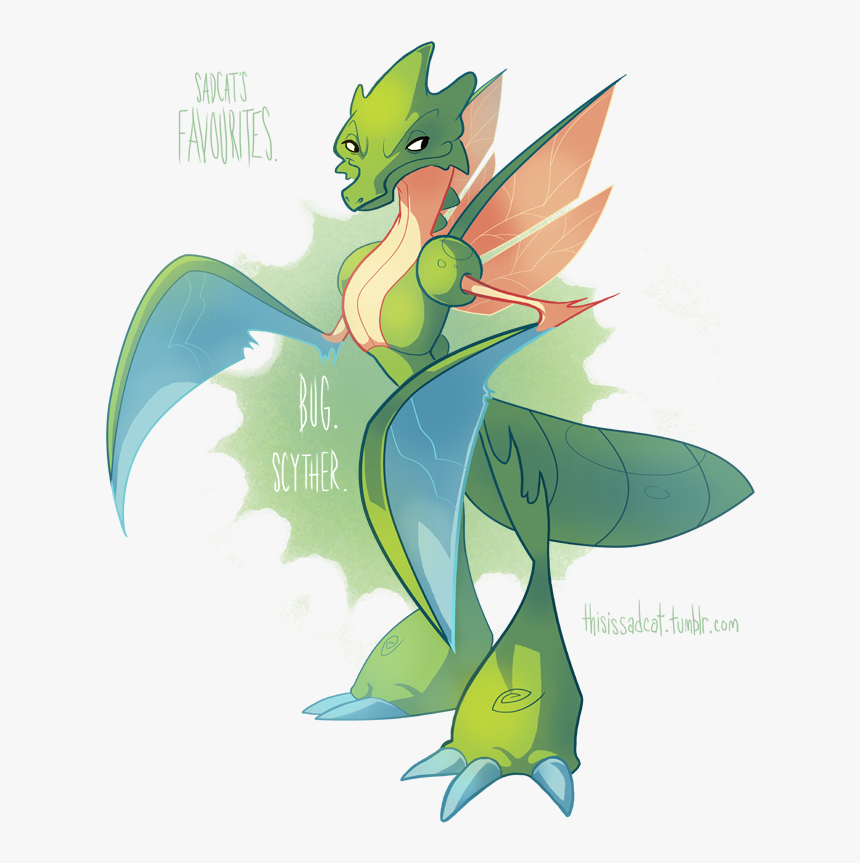Favourites - Scyther - Scyther Girl, HD Png Download
