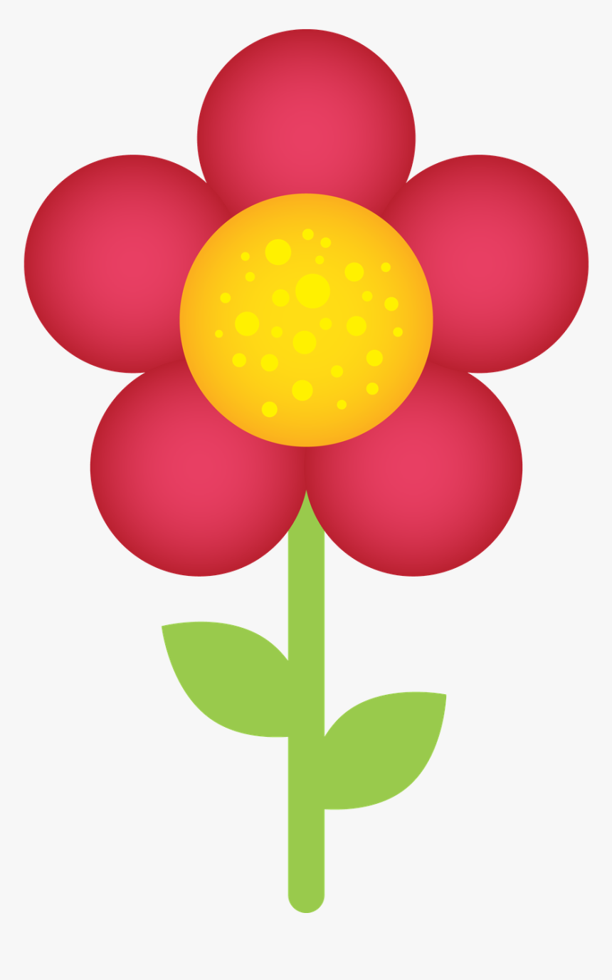 Minus Flower Border Clipart, Jungle Flowers, Felt Flowers, - Red Flower Clipart Transparent Background, HD Png Download