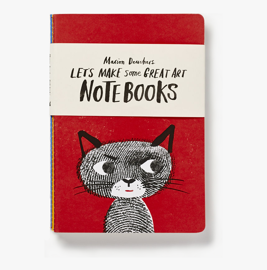 Let S Make Some Great Art Notebook Marion Deuchars - Tabby Cat, HD Png Download