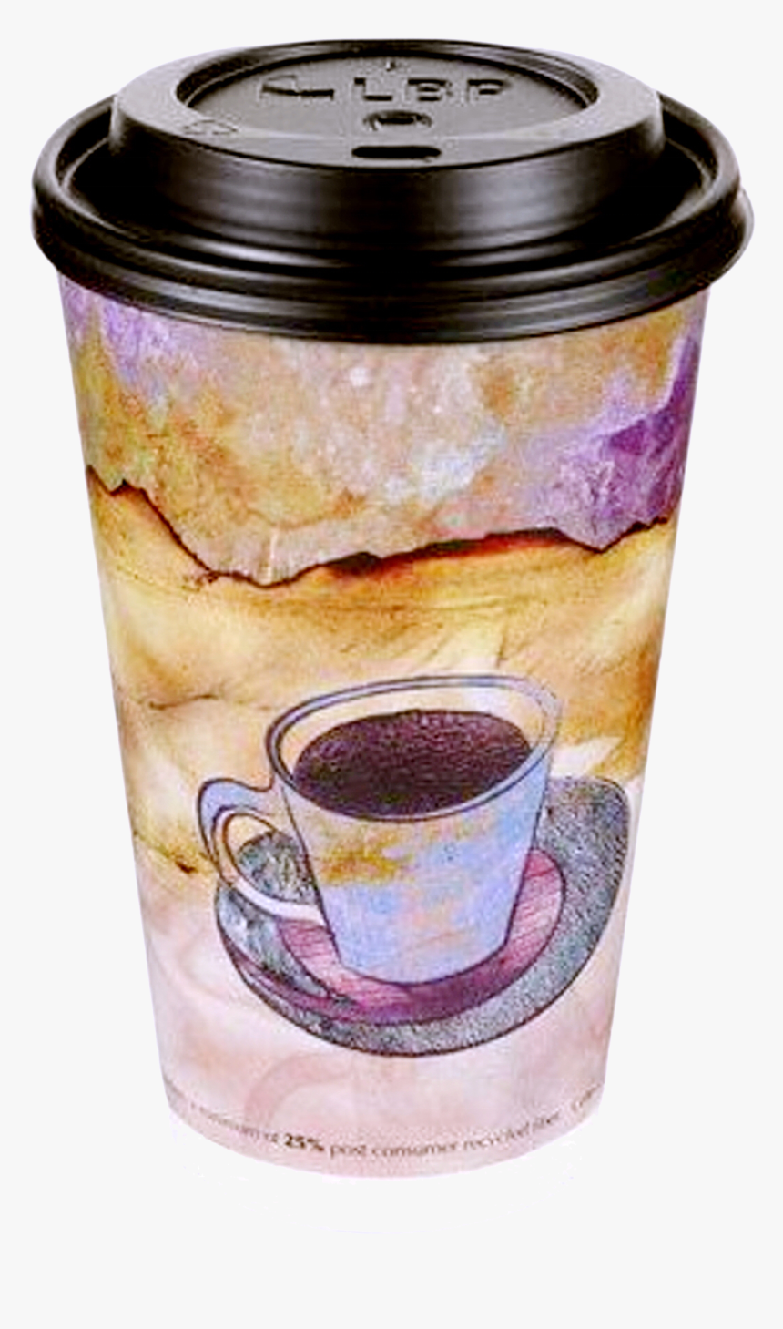 12oz Disposable Paper Coffee Cup With Lid, HD Png Download