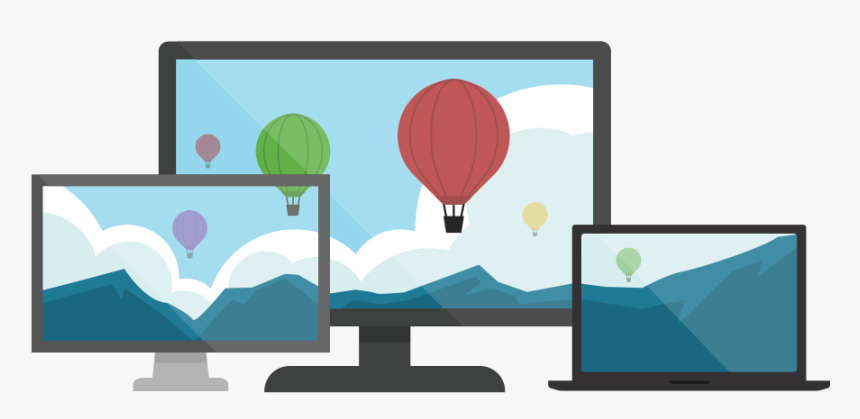 Windows 7 And Linux Are Also Supported Using The Screen - Hot Air Balloon, HD Png Download
