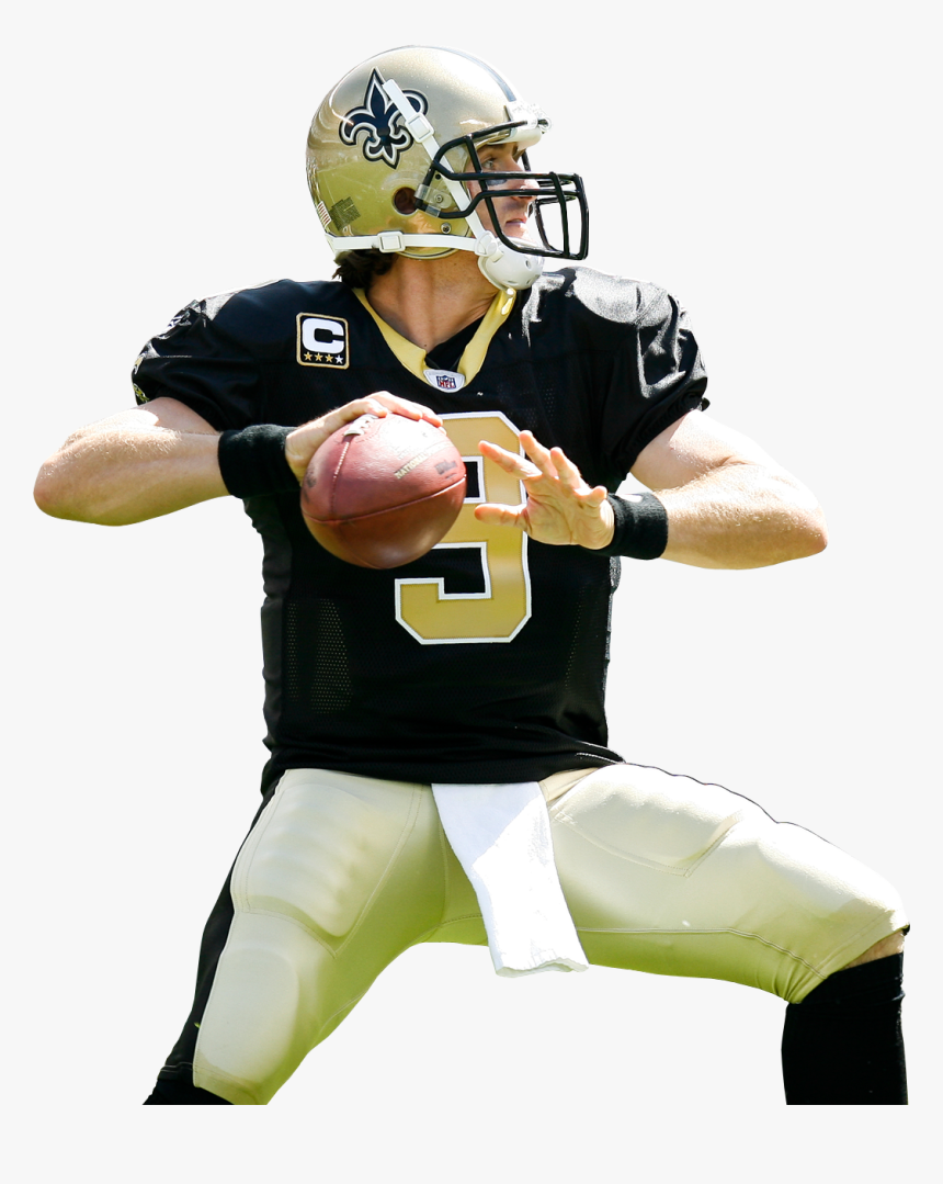 Drew Brees Football Love, Football Stuff, New Orleans - New Orleans Saints Player Png, Transparent Png