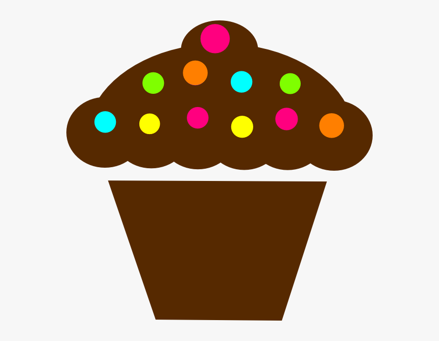 Polka Dot Cupcake Clip Art At Clipart Library - Polka Dot Cupcake Clip Art, HD Png Download