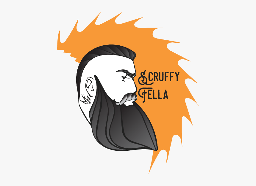 Beard Clipart Scruffy - Illustration, HD Png Download