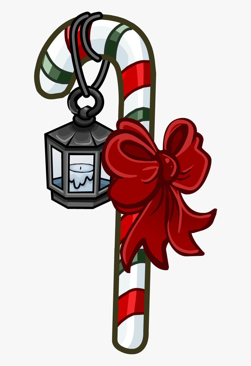 Cane Transparent Penguin - Transparent Candy Canes, HD Png Download