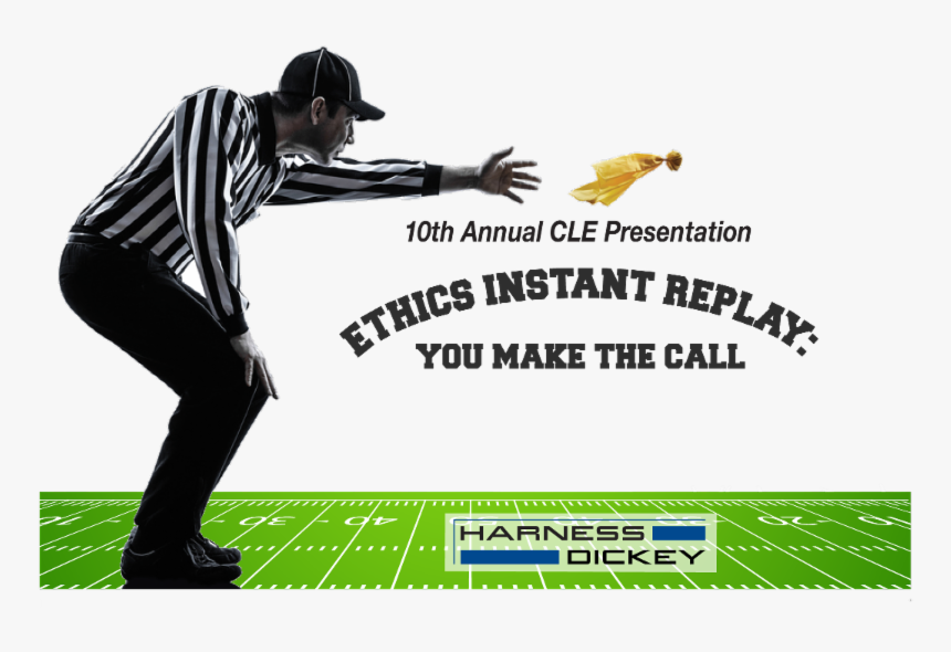 Football Referee Flag Cartoon, HD Png Download