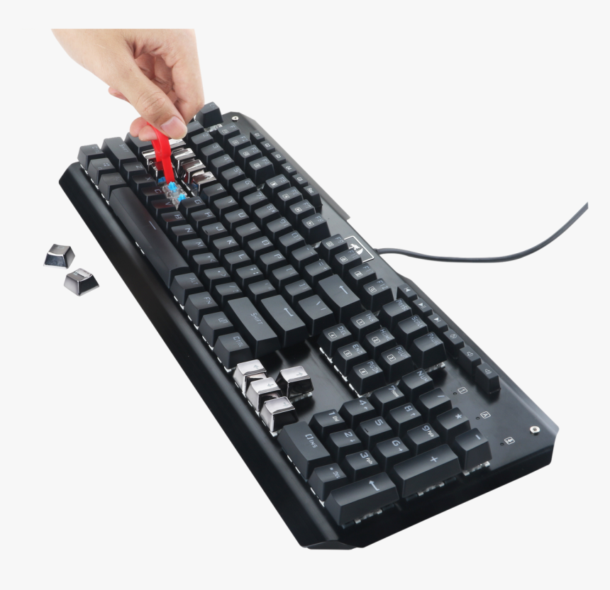 Redragon A103gr Mechanical Keyboard Caps 12 Chrome - Redragon Mechanical Keyboards, HD Png Download