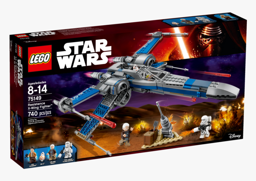 Lego Star Wars Resistance X Wing Fighter, HD Png Download