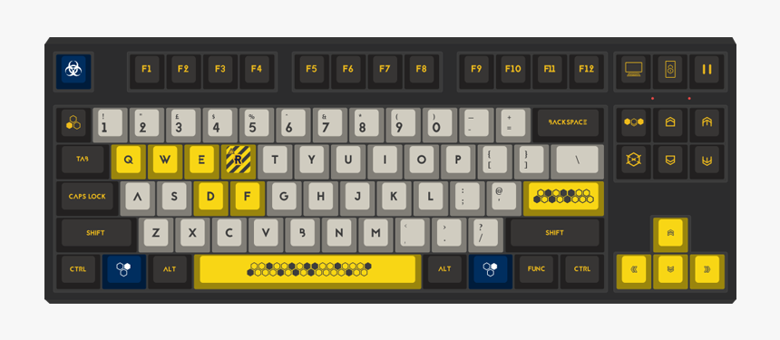 Wasd Keyboards Shelter By - Mechanical Keyboard Classic Mac, HD Png Download