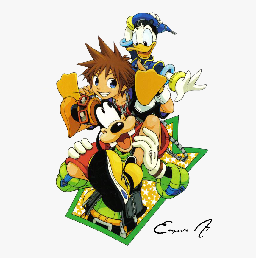 Sora Donald And Goofy Fan Art, HD Png Download