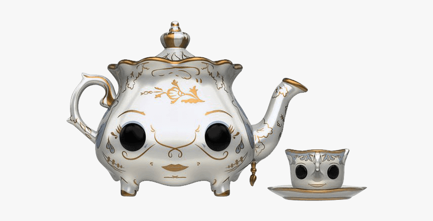 Beauty And The Beast Mrs Potts And Chip Pop Figure - Beauty And The Beast Mrs Potts 2017, HD Png Download
