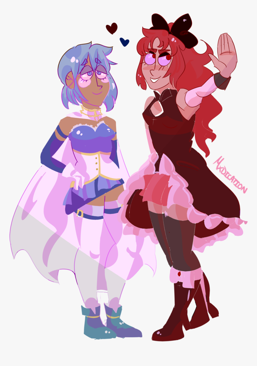 Art Tag Madoka Magica Pmmm Kyosaya Sayaka Miki Kyoko - Cartoon, HD Png Download