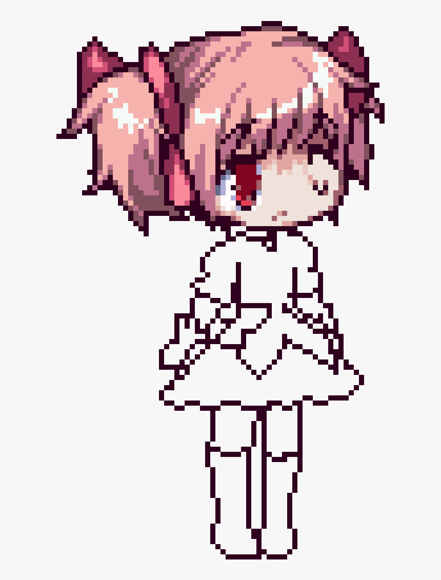 Madoka Magica Pixel Art, HD Png Download