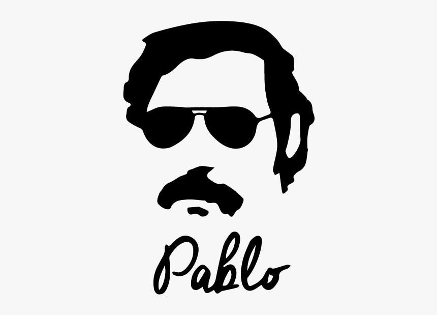 Pablo Escobar Black And White, HD Png Download