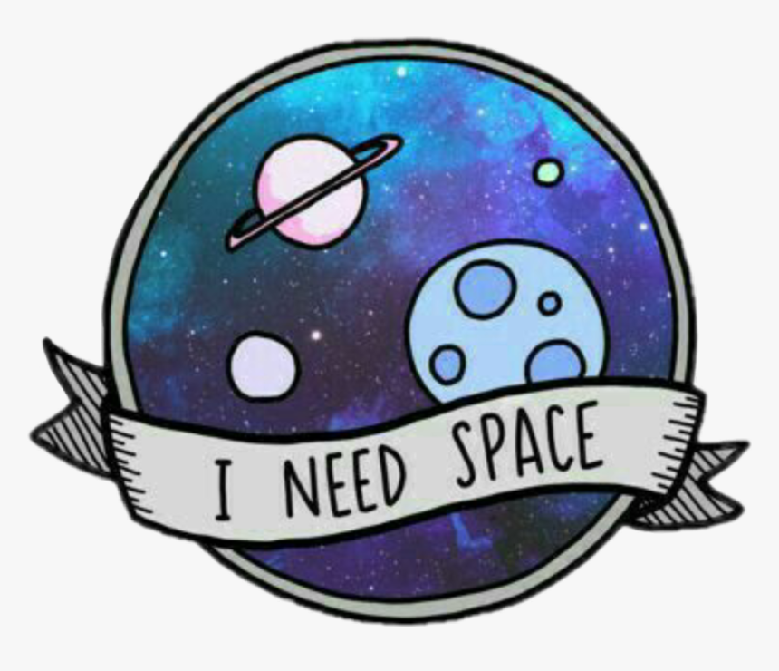 #space #weltraum #ineedspace #myspace - Space Stickers, HD Png Download