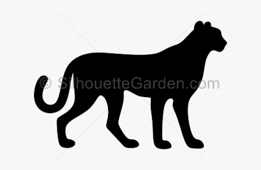 Simple Cheetah Silhouette, HD Png Download