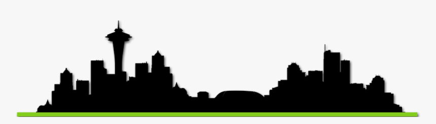 Emerald City Wizards - Seattle Skyline Stencil, HD Png Download