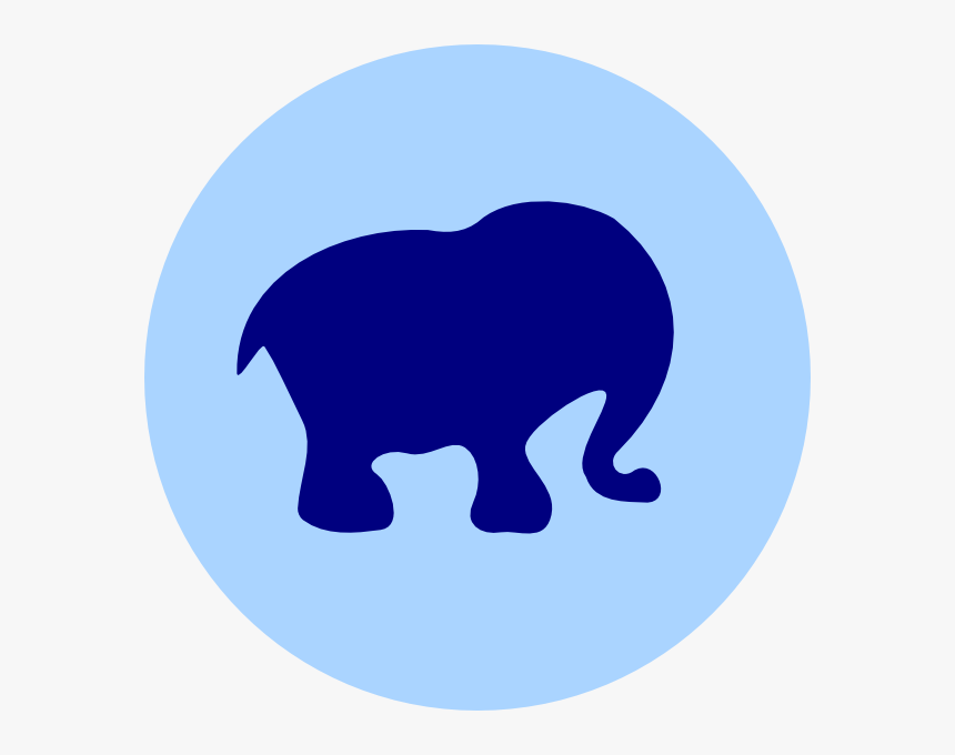 Custom Baby Elephant Silhouette Shower Curtain Clipart - Silueta De Elefante Bbe Png, Transparent Png