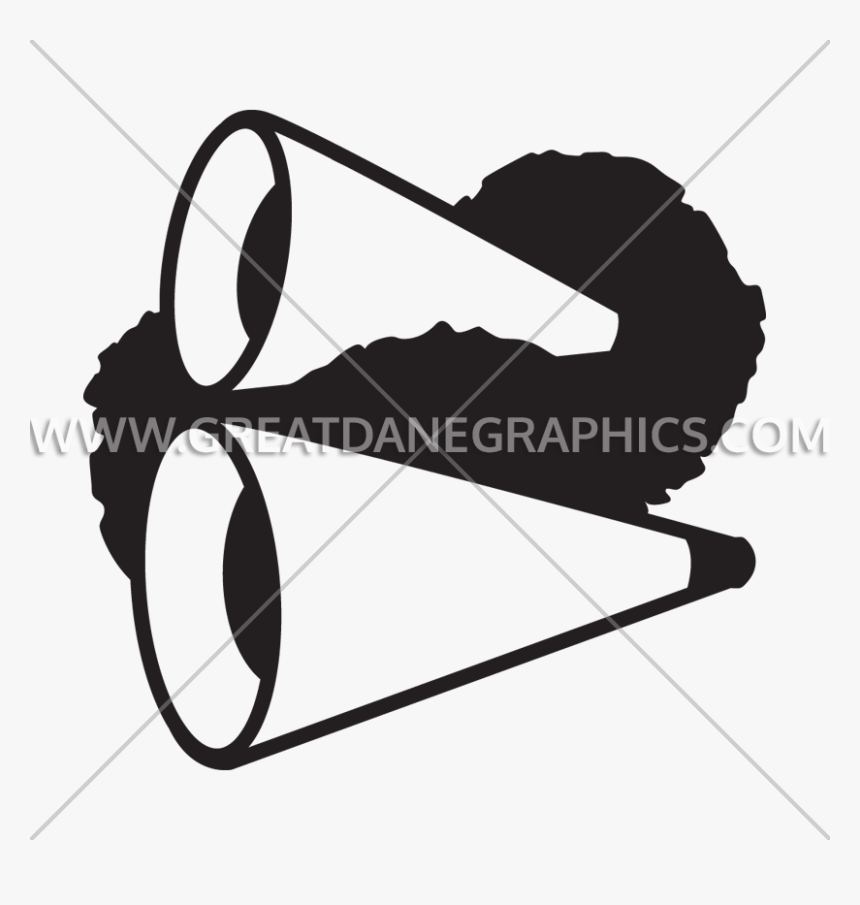 Silhouette Clipart Cheerleader - Wheelbarrow, HD Png Download
