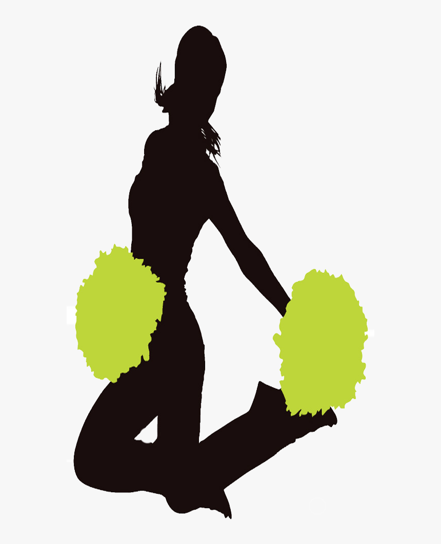 Cheerleader Lime Green Clipart Image - Illustration, HD Png Download
