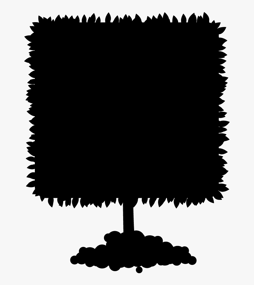 Hedges Clipart Shrub Plant - Hedge Silhouette Png, Transparent Png