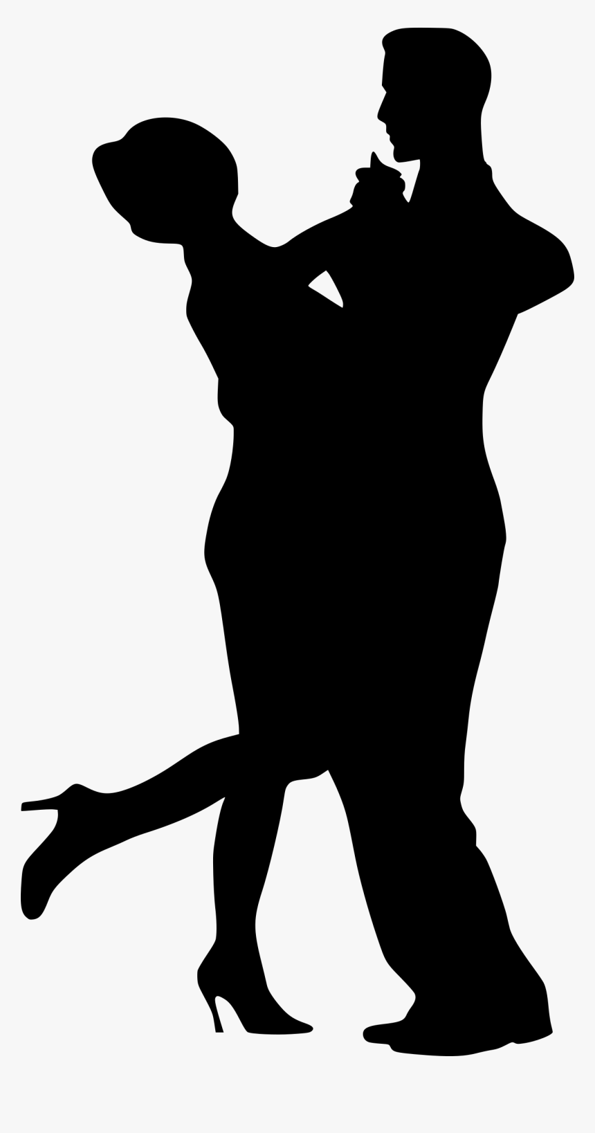 Dancing Couple Silhouette Png - Dancing Silhouette Couple Png, Transparent Png