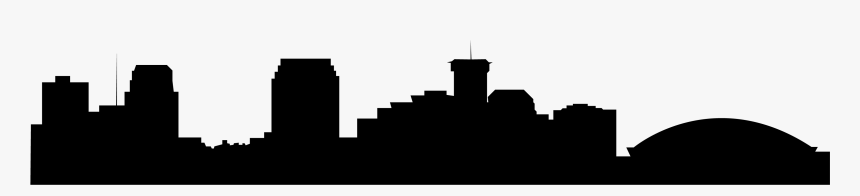 Skyline Silhouette Clip Art - New Orleans Skyline Clipart, HD Png Download