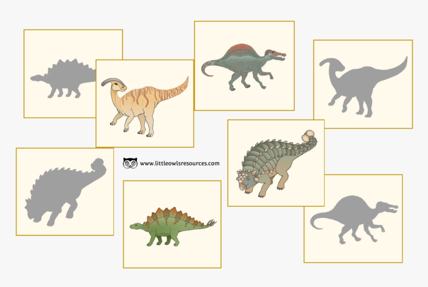 Dino Silhouette Match Cover, HD Png Download