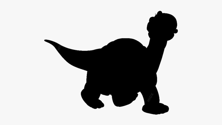 Dinosaur Cute Png Silhouette - Dinosaur Couple Transparent Background, Png Download