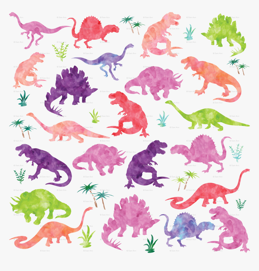 Dinosaur Transparent Watercolor, HD Png Download