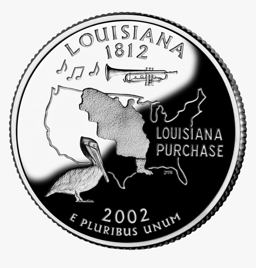 Transparent Quarter Clipart - Louisiana State Quarter, HD Png Download