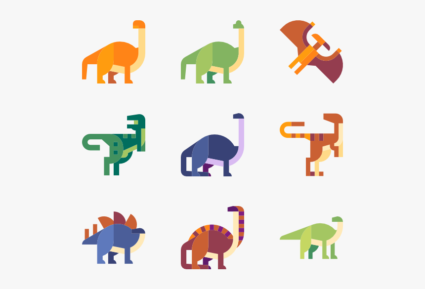 Clip Art Dinosaur Icons - Dinosaur Flat Icon, HD Png Download