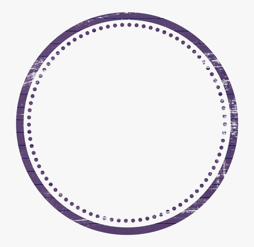 #purple #frame #circle #border #banner #circle - No Stamp Transparent Background, HD Png Download