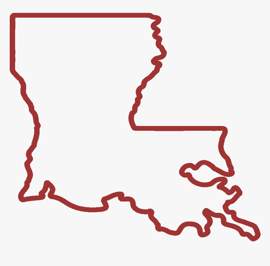 Louisiana State Outline - Louisiana Black And White, HD Png Download
