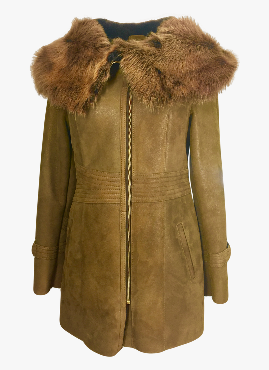 Download Fur Lined Leather Jacket Transparent Background - Leather And Fur Jacket Png, Png Download